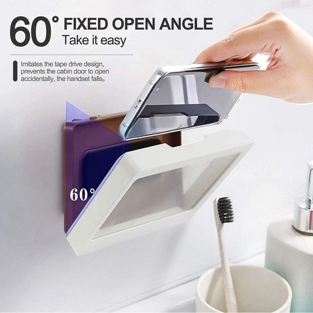 Shower phone holder